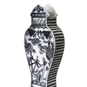 NEW IN BOX WELL VERSED GRAY MEDIUM VASE